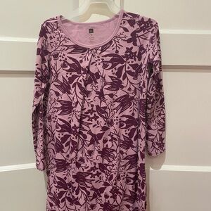 Tea Collection Lavender Leaf Print Top